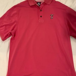 Footjoy polo Mickey Mouse golfing